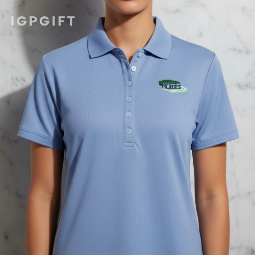 女士商務針織 polo 襯衫
