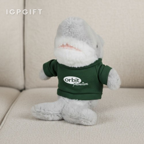 可愛鯊魚毛絨玩具