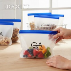 可重複使用拉鏈食品儲存袋