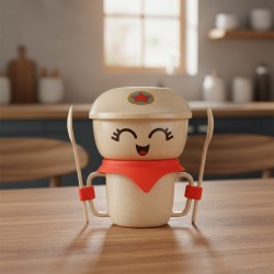 稻殼環保兒童餐具套裝