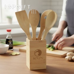 竹製四件套廚房工具組