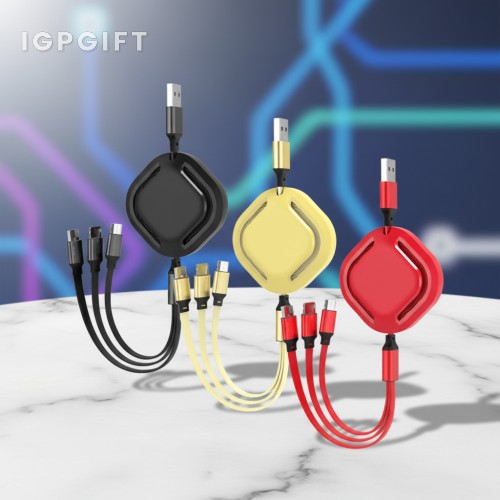 3合1伸縮USB充電線