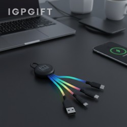 炫彩發光充電線