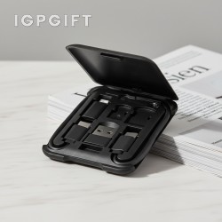 環保可分模充電線與手機支架