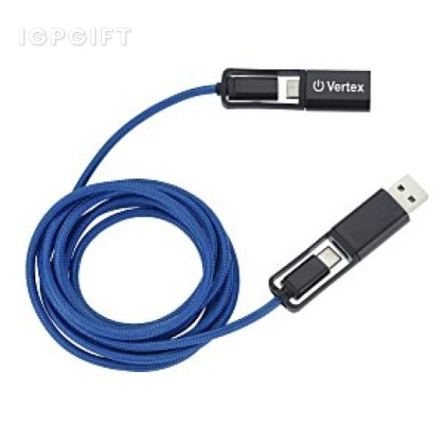 環保延長充電線帶USB集線器