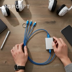 便攜式多功能充電線鑰匙扣