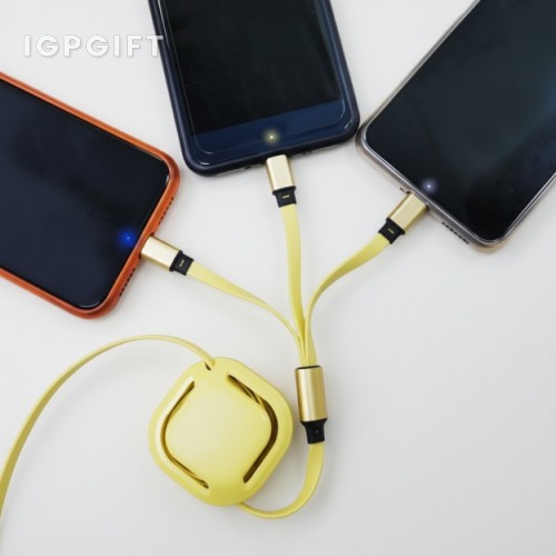 多功能可伸縮USB充電線