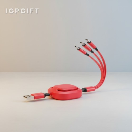 便攜式可伸縮USB充電線
