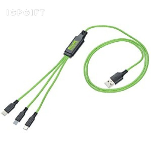 LED亮燈多功能充電線