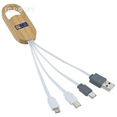 竹紋雙重充電線