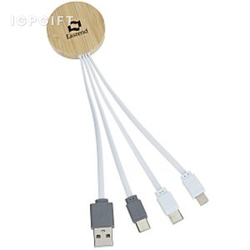 竹節雙頭充電線