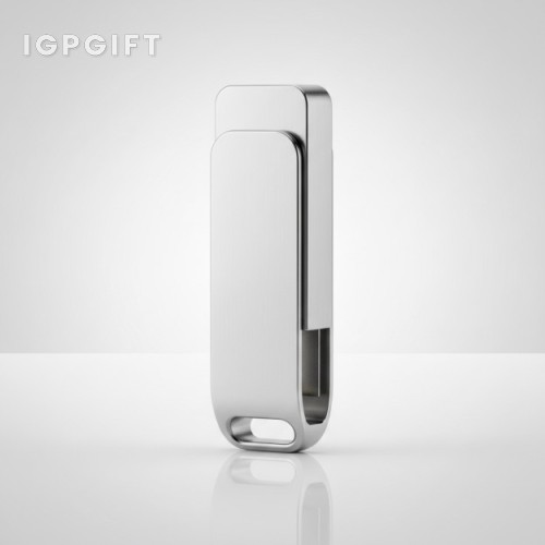 金屬旋轉銀色USB閃存驅動器 - 32GB