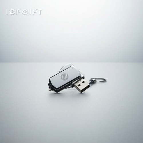 迷你金屬旋轉 USB 隨身碟 - 8GB