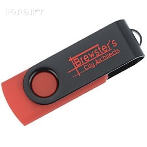 旋轉USB-C隨身碟 - 黑色 - 16GB