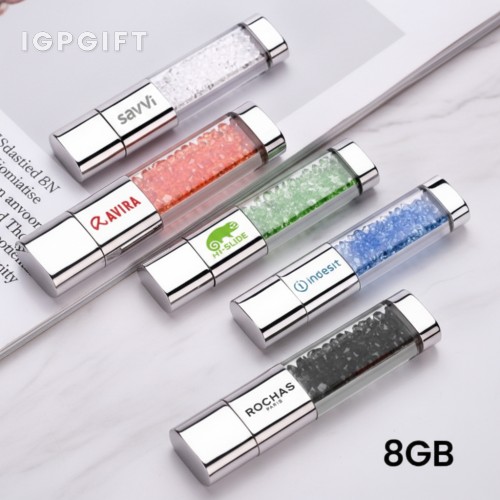 水晶閃耀USB隨身碟 - 8GB