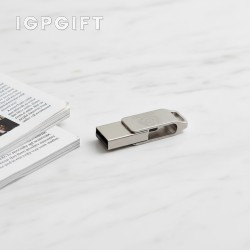 曲線旋轉 USB 2.0 OTG 微型USB隨身碟 - 8GB
