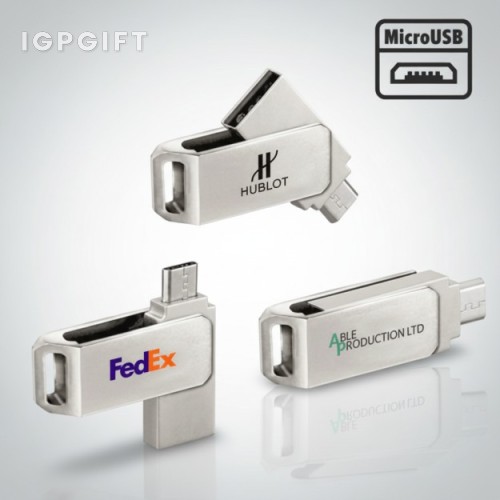 尖端旋轉 USB OTG 8GB 隨身碟