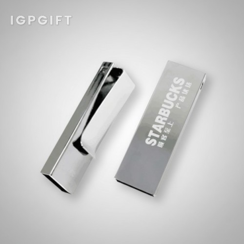 定製金屬夾銀色 USB儲存器