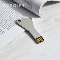 三角金屬鑰匙USB隨身碟 - 4GB