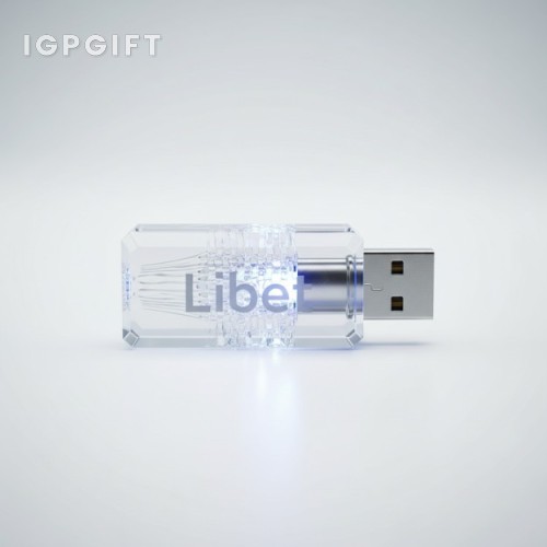 質感水晶USB儲存器（LED燈）