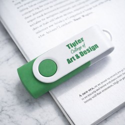 旋轉式USB-C閃存盤 - 白色 - 8GB