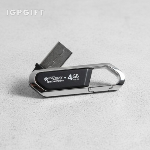 金屬登山扣USB隨身碟 - 4GB