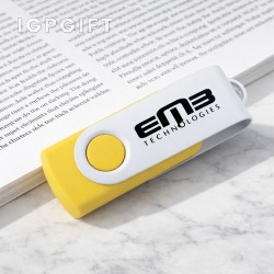 旋轉USB-C隨身碟 - 白色 - 16GB