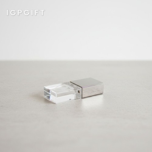 高端有機玻璃矩形USB隨身碟 - 8GB