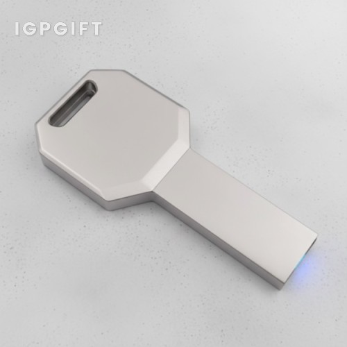 鑰匙形USB閃存驅動器（LED燈） - 4GB