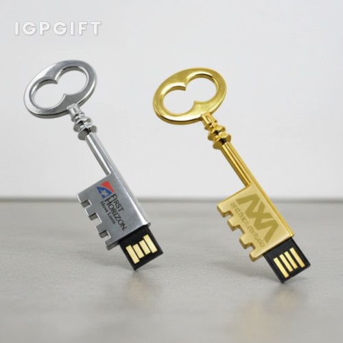 復古金屬鑰匙形USB儲存器
