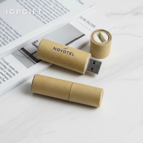 環保紙管形USB閃存驅動器 - 4GB