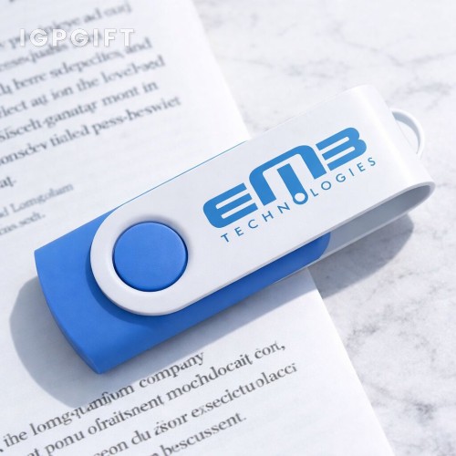 旋轉式USB-C閃存盤 - 白色 - 16GB