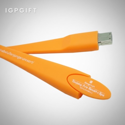 派對矽膠手環USB隨身碟 - 4GB
