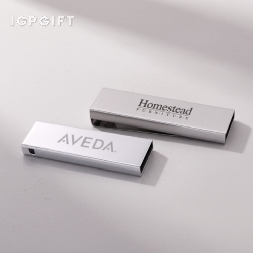 定製金屬夾銀色 USB儲存器