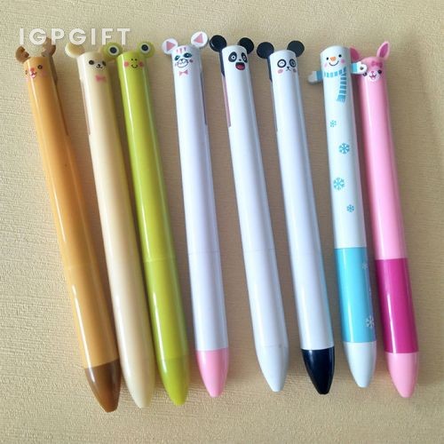 動物耳朵雙色原子筆