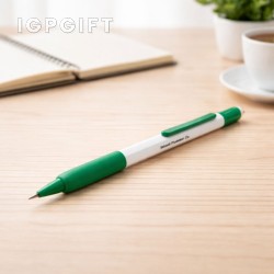 白色橡膠握柄自動鉛筆