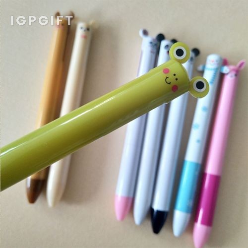 動物耳朵雙色原子筆