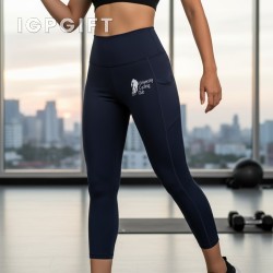 高腰七分運動緊身褲