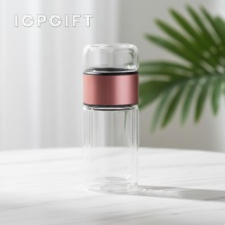 280毫升雙層玻璃茶壺
