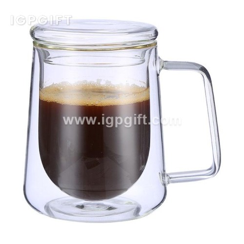 雙層透明咖啡杯