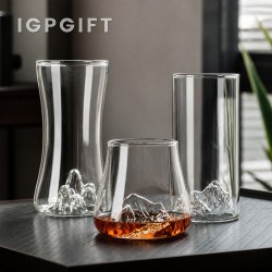 透明玻璃觀山杯