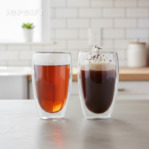 浮影雙層保溫玻璃杯