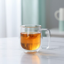 雙層透明玻璃杯