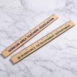 自然木質直尺（12英寸）