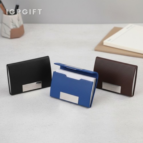 PU皮質翻蓋名片夾