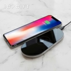 橢圓形鋁合金無線充電器