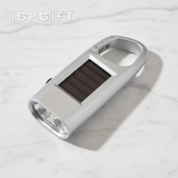 登山扣太陽能手電筒