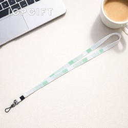 全彩絲帶掛繩 - 5/8吋 - 34吋 - 金屬旋轉扣