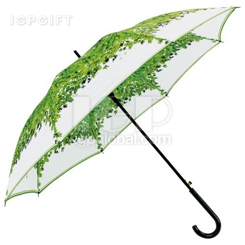 清新印花直桿傘