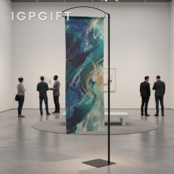 曲形懸臂廣告展示架 - 替換框架